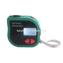 New mini tapeline-shaped ultrasonic distance meter with tape measure 18M with high Accuracy